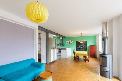 Helle und loftartige Wohnung in Leipzigs Südvorstadt