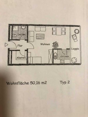 Schöne,helle,gut geschnittene 1,5Zimmerwohnung