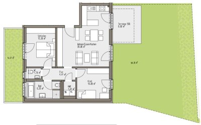 Stilvolle 3-Zimmer-Hochparterre-Wohnung mit gehobener Innenausstattung mit EBK in Aschaffenburg