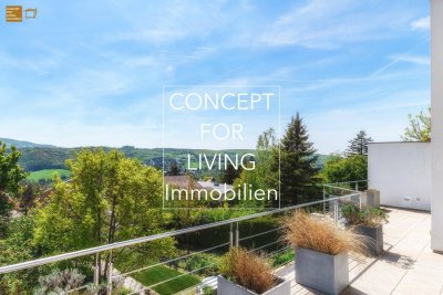 ARCHITEKTEN-VILLA | AM ÖLBERG | südlage | luxus pur | fernblick auf klosterneuburg und skyline von wien