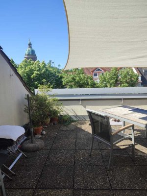 3-Zimmer Oststadtwohnung mit Dachterrasse und tollem Ausblick in Bestlage