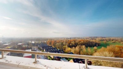 Über den Dächern von Braunschweig! Etagenwohnung mit Fernblick-Balkon und Fahrstuhl in guter Lage.