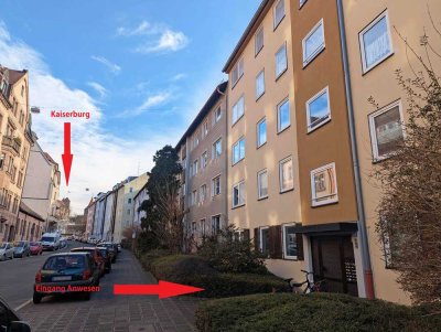 Ein Katzensprung zur Burg - 3-Zi-Wohnung mit sonnigem Balkon in Johannis