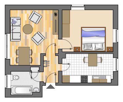 Wir renovieren! 2-Zimmer-Wohnung in Herten Disteln mit neuem Duschbad und Tapeten