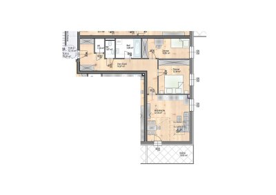 Sparsam wohnen durch Wärmepumpe und Photovoltaikanlage - 3 Zimmer 1.DG mit Balkon - provisionsfrei - ziegelmassivbau - Lift