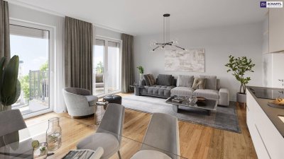 ZUM JUNGBRUNNEN! Besser geht´s nicht - Kleinwohnung mit Riesenterrasse! Viel Freiraum + Maximaler Platz auf minimaler Fläche + Beste Infrastruktur + Hochwertige Materialien + Garagenplatz optional!