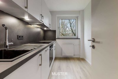 Komplett sanierte 3-Zimmer-Wohnung mit Einbauküche und PKW-Stellplatz *Musterfotos*