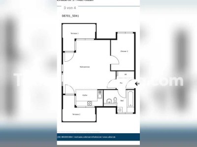 Tauschwohnung: 2 Zimmer Whg mit 2 Terrassen und EBK