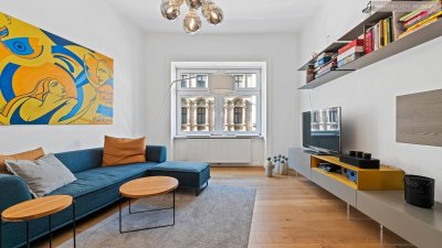 Stilvoll renovierte Altbauwohnung im 3.Bezirk. Citynaher Lifestyle mit besonderem Flair.