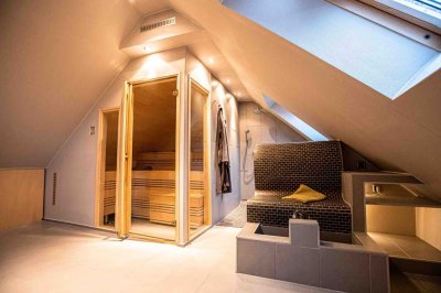 Exklusive Traumwohnung mit Sauna/Wellnessbereich Kamin, naturnah