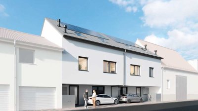 Neubau Stadthaus 8,00 m breit KFW 40 mit eigenem Grundstück und Photovoltaik fast fertig!