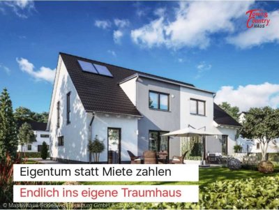 Eigentum statt Miete zahlen - Wohlfühlen in diesem modernen Doppelhaus