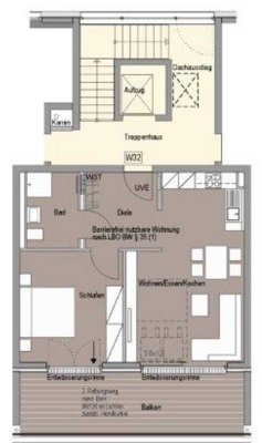 Exklusive 2-Zimmer-Wohnung mit Balkon und Sicht über Schwäbisch Gmünd