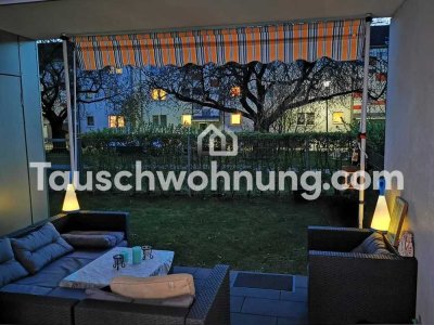 Tauschwohnung: Wunderschöne 2 Zimmer Wohnung mit Terrasse und  Garten