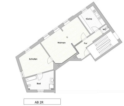 Stilvolle, modernisierte 2,5-Zimmer-Wohnung mit Einbauküche im Herzen von Darmstadt