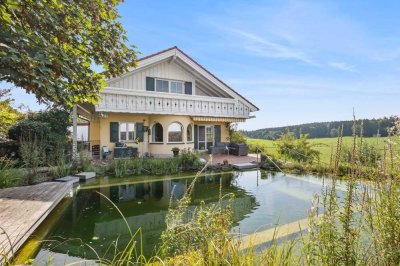 Provisionsfrei – Ruhig gelegenes Haus mit uneinsehbarem Schwimmteich und beeindruckendem Weitblick