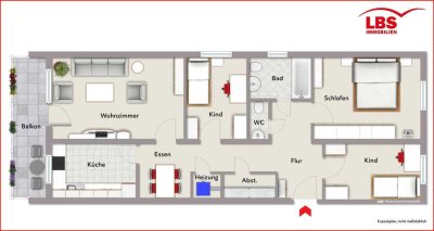 LBSi 4-ZKBB-EG-Wohnung in ruhiger Stadtrandlage