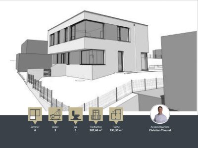 Neubau 2024 || traumhafte moderne Neubauvilla mit Ausblick über Gablitz || Pool