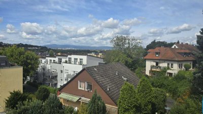 Bad Vilbel-Toplage mit Panoramablick! 4 Zi. Penthouse-ETW m. Rund um Terrasse!!!