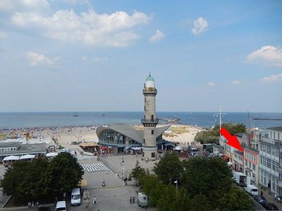 Exklusiv - Eigentumswohnung in 1. Reihe mit freier Sicht aufs Meer und Blick auf die Warnow am Le...