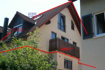 3-Zimmer-Maisonettewohnung in Aussichtslage