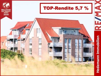 * Ferienwohnung auf BALTRUM * TOP-Rendite * Baujahr 2013 * voll möbliert * Balkon mit Meerblick * er