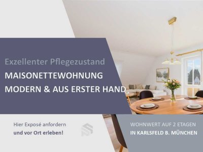 �Exzellenter Pflegezustand | DG-Maisonette-Wohnung mit Süd-West-Balkon