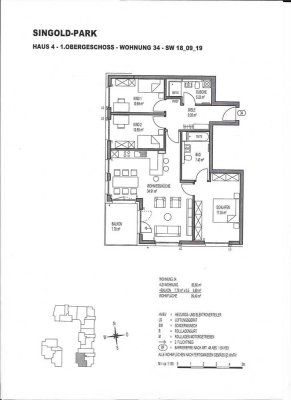 Zweitbezug: Stilvolle 4-Zimmer-Wohnung mit Einbauküche und Balkon in Augsburg