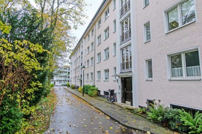 Ansprechende 3-Zimmer-Wohnung in begehrter Lage in Düsseldorf Oberkassel sucht neuen Eigentümer.