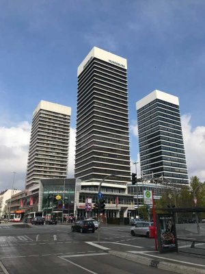 Voll möblierte Wohnung im Mundsburg-Tower!