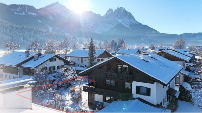 Stilvolle Erdgeschosswohnung mit Garten und Kamin