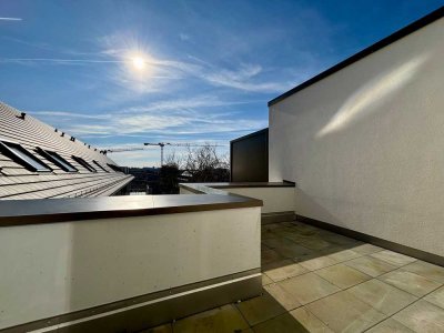 Moderne 3-Zimmer-Wohnung mit großer Dachterrasse im Hubland!