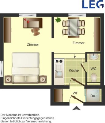 1-Zimmer-Apartment in Münster Hiltrup