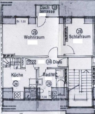 Schöne 3-Zimmer-DG-Maisonettewohnung in Düsseldorf-Holthausen – ca. 80 m², Balkon, Einb.K. prov.frei