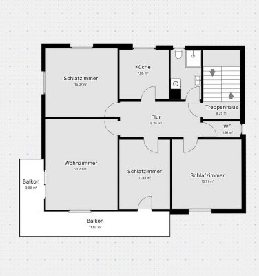 Erstbezug nach Sanierung mit Balkon: schöne 4-Zimmer-Wohnung in Wiernsheim