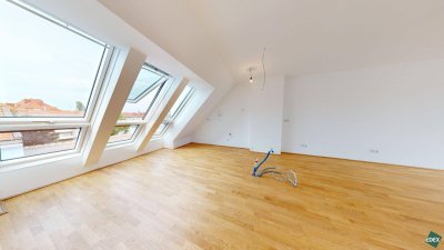 Sonnige 3-Zimmer-DG-Wohnung mit Terrasse