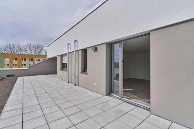 Exklusive 3-Zimmer-WE mit Dachterrasse nahe Uniklinikum, Aufzug, TG, Smart-Home, Erstbezug