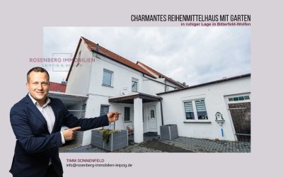 Charmantes Reihenmittelhaus mit Garten in ruhiger Lage in Bitterfeld-Wolfen *neue Heizung*