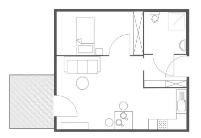 Exklusive, modernisierte 2-Zimmer-Wohnung mit Einbauküche in Heilbronn