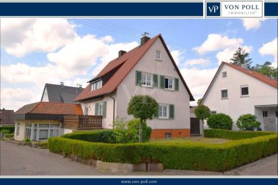 Vielseitiges Wohnhaus mit Einliegerwohnung, zwei Gärten und Garage