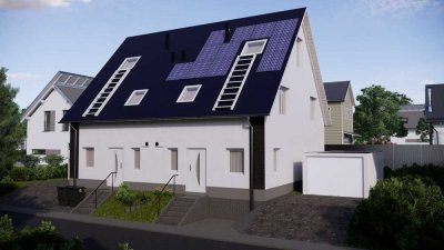 Moderne energieeffiziente Doppelhaushälfte in ruhiger dennoch zentraler Lage