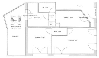 2-Zimmer-Erdgeschosswohnung mit EBK in Wohnste