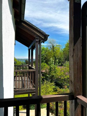 NEUER PREIS!! Tolle Lage mit Seeblick! Reihenmittelhaus mit kleinem Garten in Tutzing!