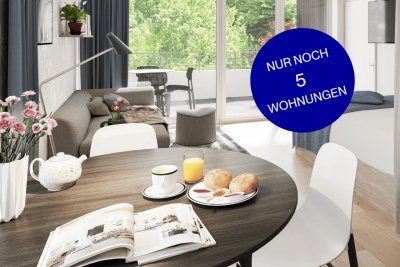 Westseitige und sehr ruhige 2-Zimmer-Wohnung mit sonniger Terrasse!