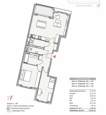 Voll möblierte, 3-Zimmer-Neubauwohnung mit moderner Innenausstattung und EBK Am München Nockherberg