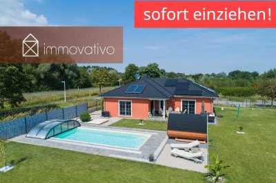 Endlich Zuhause...Bungalow mit Pool und Sauna in Bad Schmiedeberg