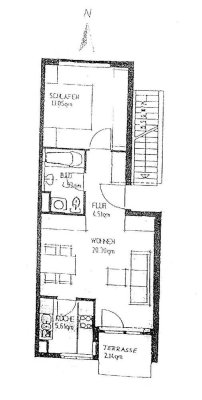 Schnuckelige 2-Zimmer-Wohnung in Backnang-Maubach