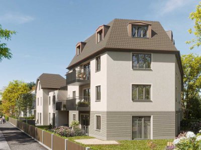 Modern geschnittene 3-Zimmer-Wohnung mit herrlicher Süd-Terrasse – gut angebunden in naturnaher Lage