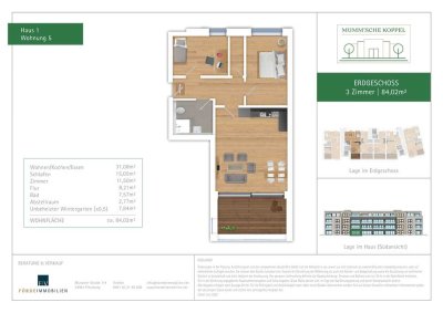 Stadtleben mit Wohlfühlgarantie: Moderne 3-Zimmer-Wohnung mit Wintergarten