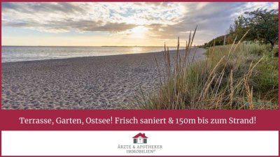 Terrasse, Garten, Ostsee! Frisch saniert & 150m bis zum Strand!